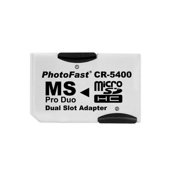 MicroSD - Memory Stick PRO Dual -sovitin White