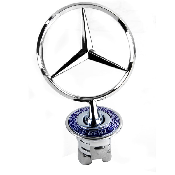 Mercedes-Benz Head Star Emblem OEM A2108800186 Silver