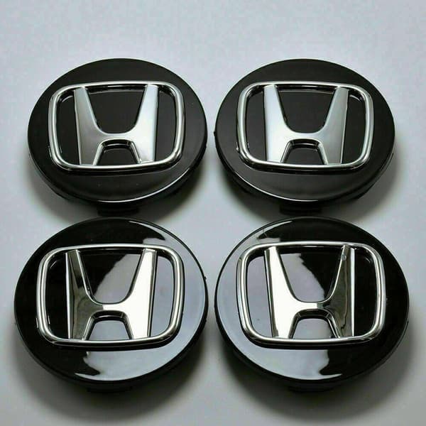 H08 - 69MM 4-pack Center kattaa Hondan Silver one size