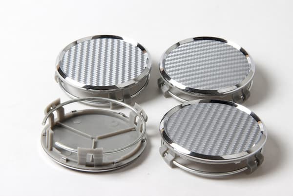 MB08 - 75 MM 4-pack Center kattaa Mercedes Benz Silver one size