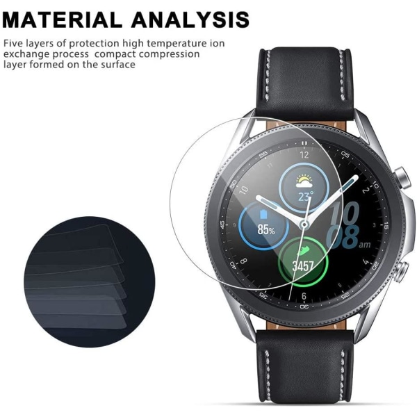 Skjermbeskytter for herdet glass til Samsung Galaxy Watch 45mm Transparent one size