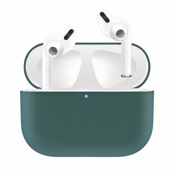 2x Silikonskal fodral för Apple Airpods PRO Grön Grön one size