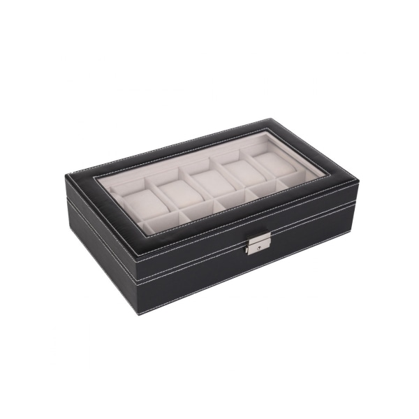 Clock box for 12 klokker / Clock box / Clock box Black one size