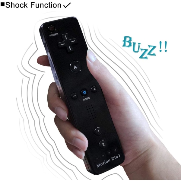 Wii Remote Plus + Nunchuck Motion Plus (Svart) Svart one size