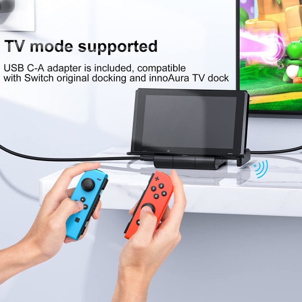 Bluetooth -adapter Kompatibel med Nintendo Switch / OLED / Lite, Black