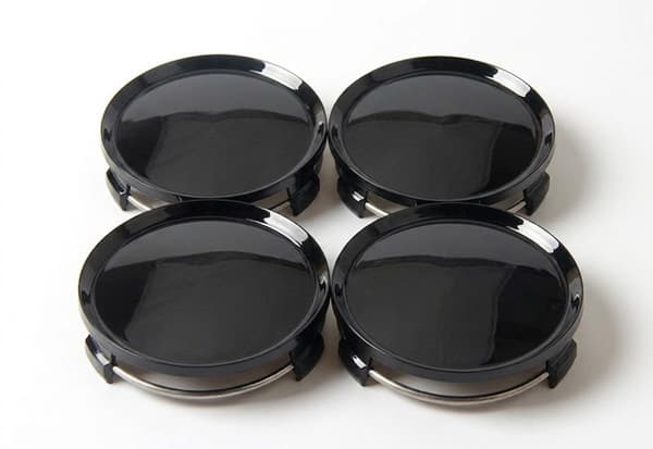 MB04 - 75 MM 4-pack Center kattaa Mercedes Benz Black one size