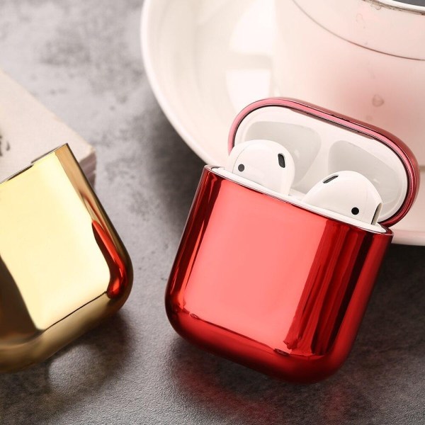 2x Punainen sähkölevykotelo Apple Airpods / Airpods 2 Red one size