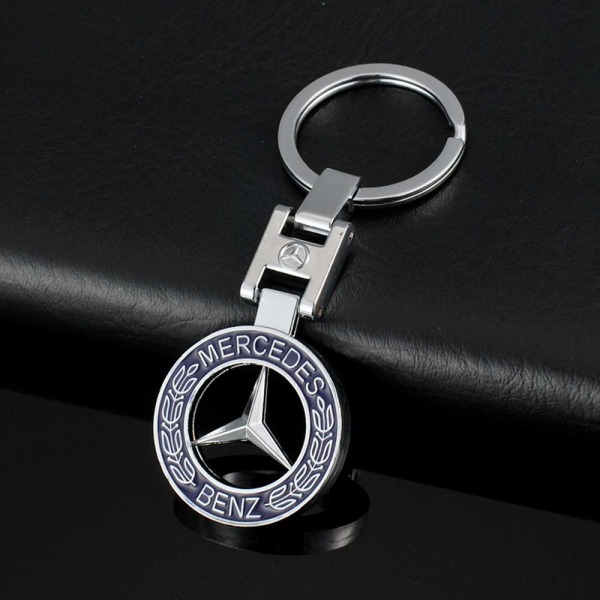Mercedes-Benz nøkkelring blå Silver one size