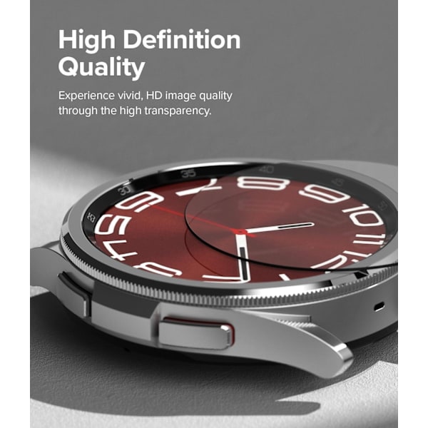 2x Härdat glas skärmskydd till Samsung Galaxy Watch 47mm Transparent one size