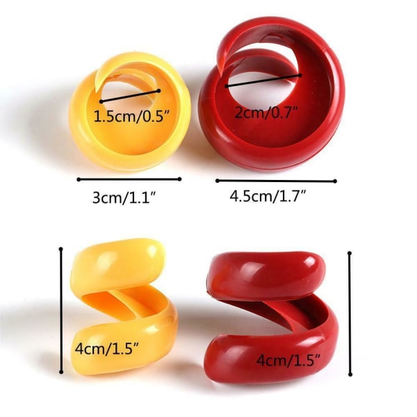 4X Spiral Pølseskærer Red one size