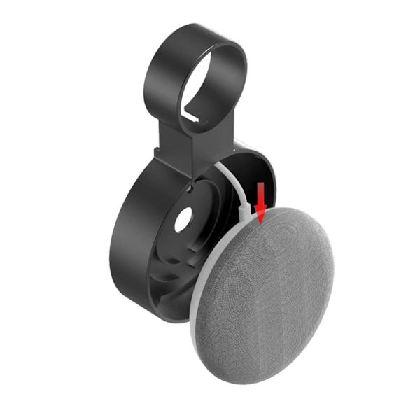 Veggfeste / henger til Google Nest Mini Gen 2 Black Black one size