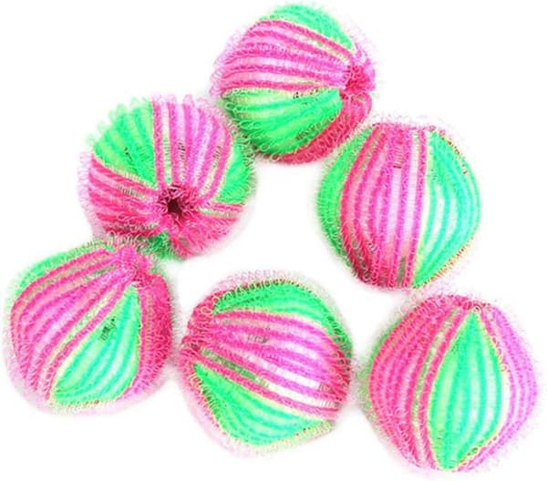Hårføner, Vaskeballer for Vaskemaskin 6-Pack Green one size