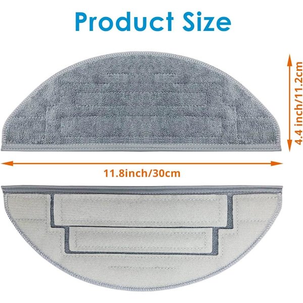 5x moppeklude til Xiaomi Roborock S8 pro ultra White one size