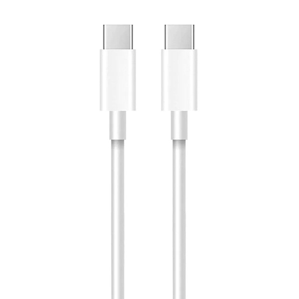 2x USB-C till USB-C Snabbladdningskabel (2 m) Vit
