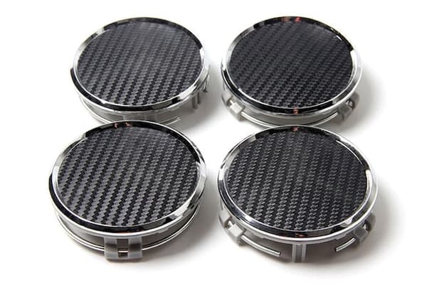 MB09 - 75MM 4-pack Centrumkåpor Mercedes Benz Silver one size