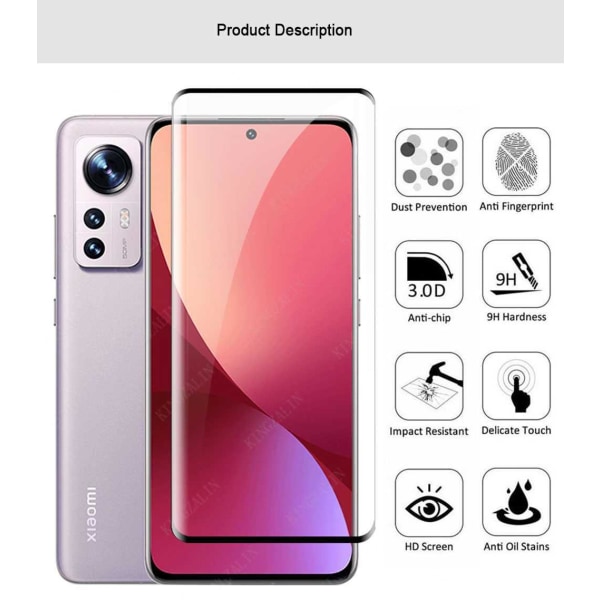 3x Skärmskydd i Härdat Glas för Xiaomi Mi 12 Transparent one size