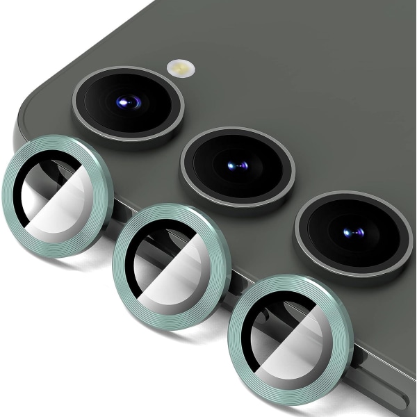 Vihreä Samsung S23 / S23 Plus -kameran linssisuojus Transparent one size