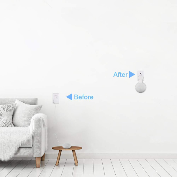 Vægbeslag / bøjle til Google Nest Mini Gen 2 White White one size