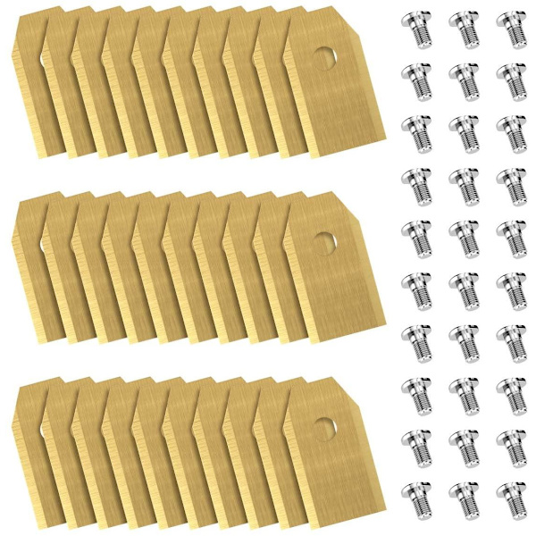 30 pack Knivblad i titan till Husqvarna Automower, Gardena, Meec Guld one size