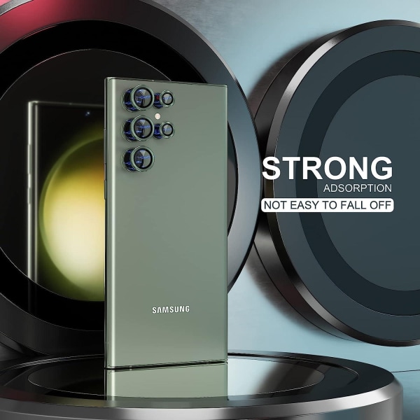 Vihreä Samsung S24 Ultra -kameran linssisuojus Transparent one size