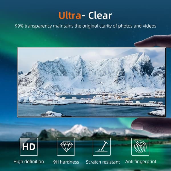2-Pack Skärmskydd kompatibel med Samsung A16 – Monteringsram Transparent one size