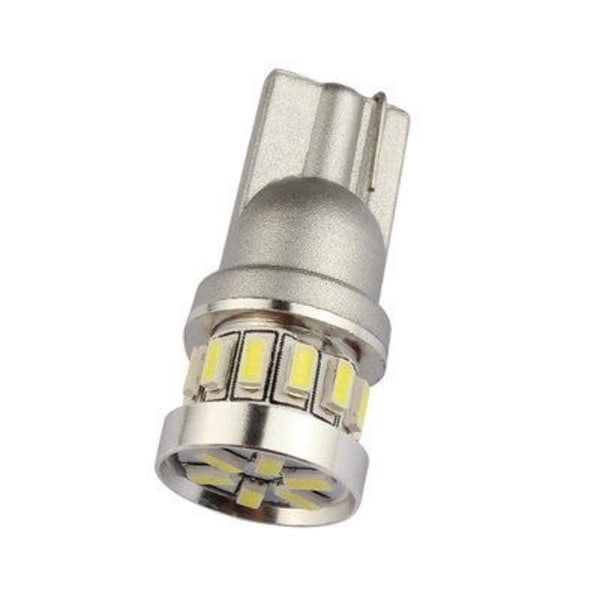 4X T10 Canbus W5W 18 stk. 3014 LED - Vit Silver one size