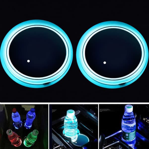 2X Citroen Led grunnplate for kruseholdere Silver one size