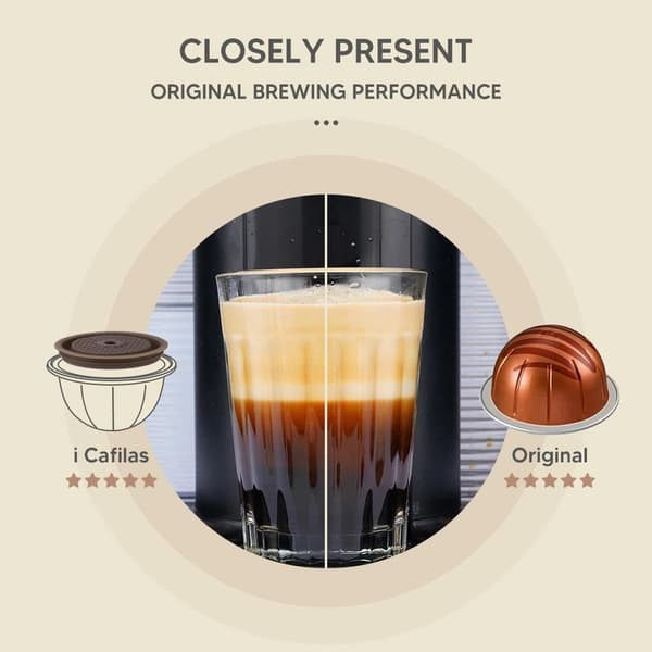 2X Kaffekapsel, Nespresso Vertuo som passer til Vertuoline Brown