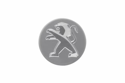 Peg02 - 60MM 4-pakning Midtdeksler Peugeot Silver one size