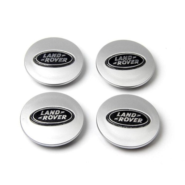 LR01 - 62MM 4-pack Centrumkåpor Land Rover Silver one size