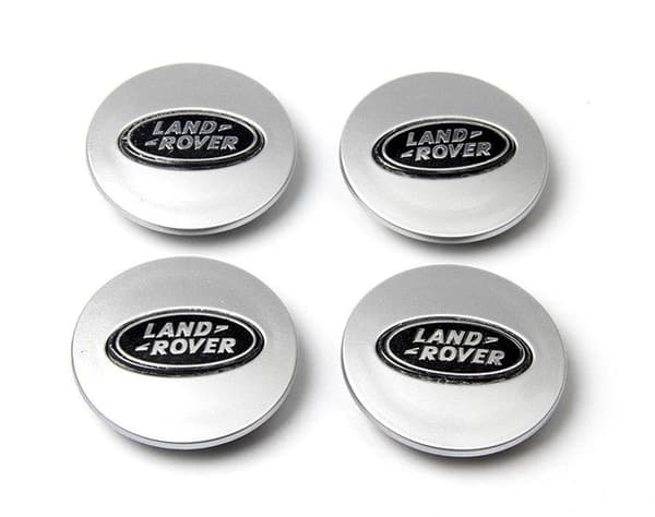 LR01 - 62MM 4-pakksenter dekker Land Rover Silver one size