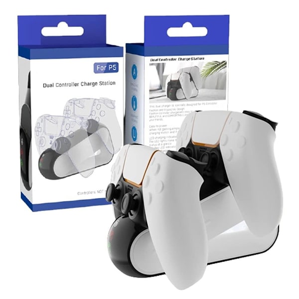 Opladningsstativ vandret til PS5 -kontroller Black one size
