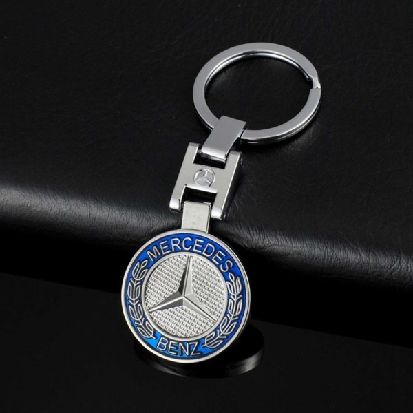 Mercedes-Benz avaimenperä sininen 2 Silver one size