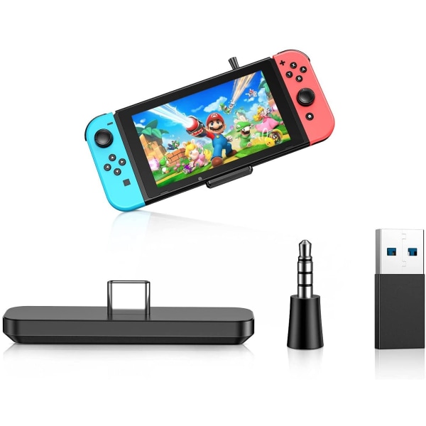 Bluetooth -adapter Kompatibel med Nintendo Switch / OLED / Lite, Black