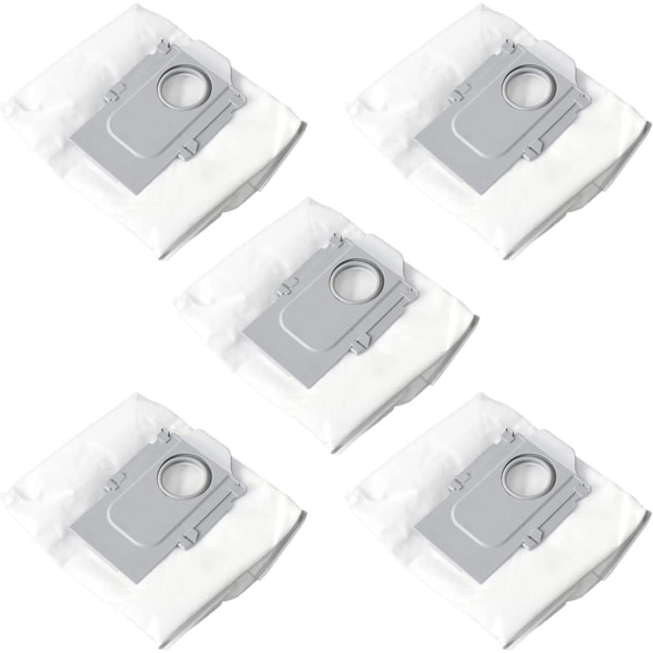 5x Dammsugarpåsar Xiaomi Roborock S8+ / S8 Pro Ultra mm. Vit one size