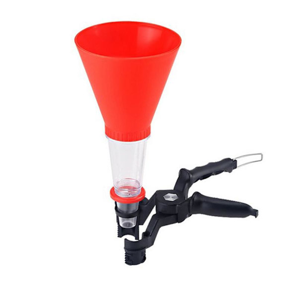 Oljetrakt med justerbar bredde festeklips Red one size