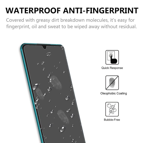 3x Karkaistu lasi näytönsuoja Xiaomi Redmi Note 8 / Note 8 Pro:lle Transparent one size