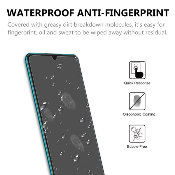 Skjermbeskytter i herdet glass for Xiaomi Mi Note 8 / Note 8 Pro Transparent one size
