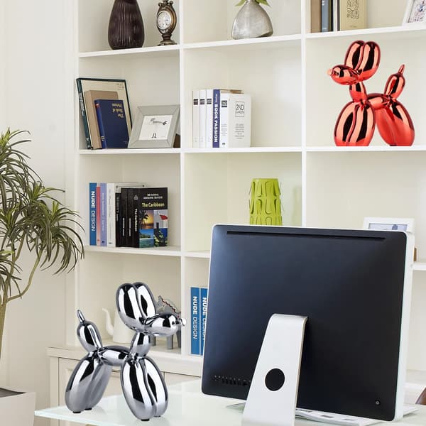 Hundefigur i Resin - Samleobjekt, Kunstskulptur, Dekorasjon til Stue, Skrivebord, Hjem