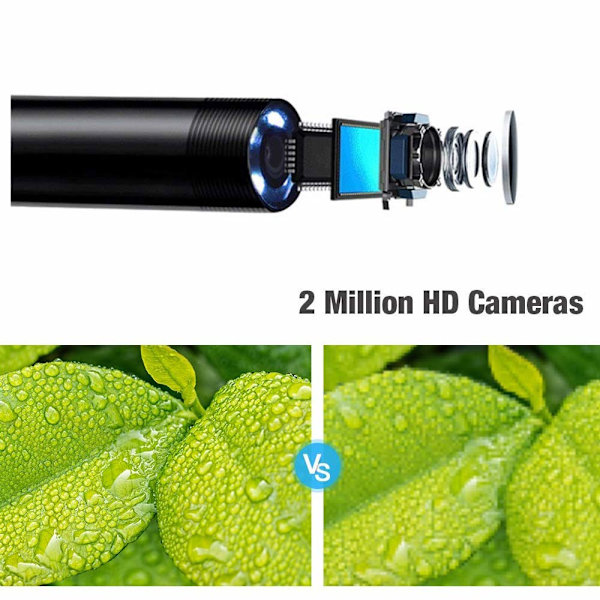 Endoskooppitarkastuskamera, 2.0 MP HD langaton (10 m)