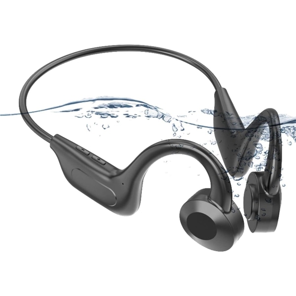 Langaton Bluetooth 5.1 Osteokonduktiivinen kuulokemikrofoni, Ear Hook Sports Headset Business Headset, IPX 6 vedenpitävä ja hienkestävä