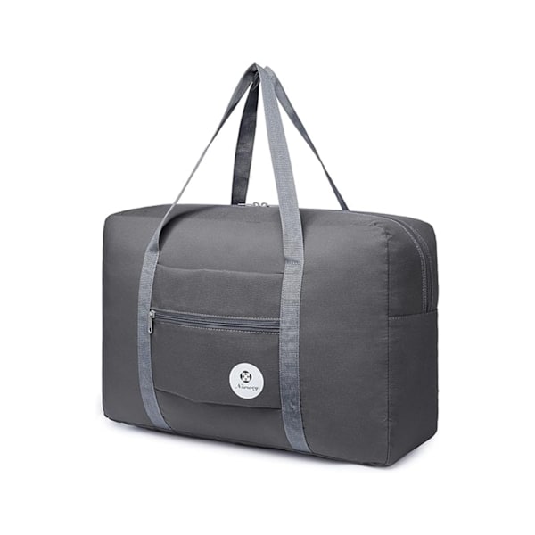 Spirit Airlines Sammenleggbar Reisetrillebag for Personlige Eiendeler, 18x14x11 Sammenleggbar Reiseveske, Overnatting Bagasje Håndbagasje for Kvinner og Menn Grey