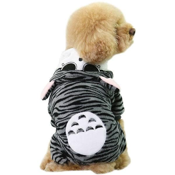 Fleece Overall Tiger Sort Hundetøj Sort Black xxl