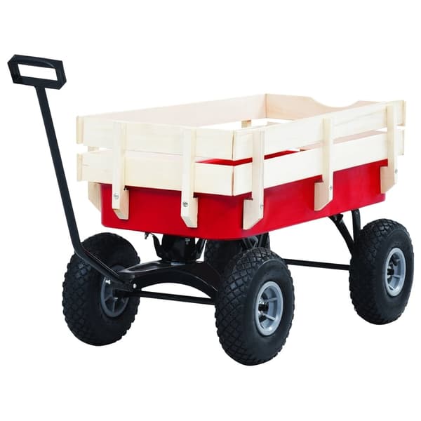 vidaXL Trækvogn 150 kg rød Röd red