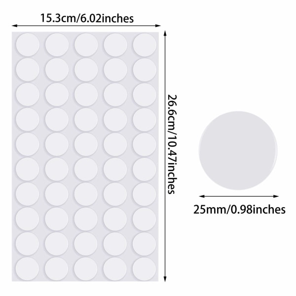 200 kpl irrotettava tarttuva kitti Kirkas kaksipuolinen kitti pyöreä nanogeeli läpinäkyvä kitti jouluseinään, metalli, lasi, halkaisija 25 mm