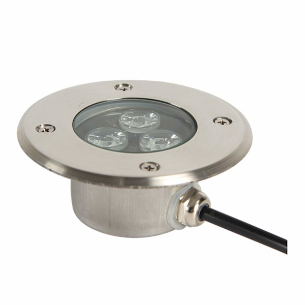 LED-upotettu valonheitin ulkokäyttöön, erittäin ohut 3W LED-lämmin valo