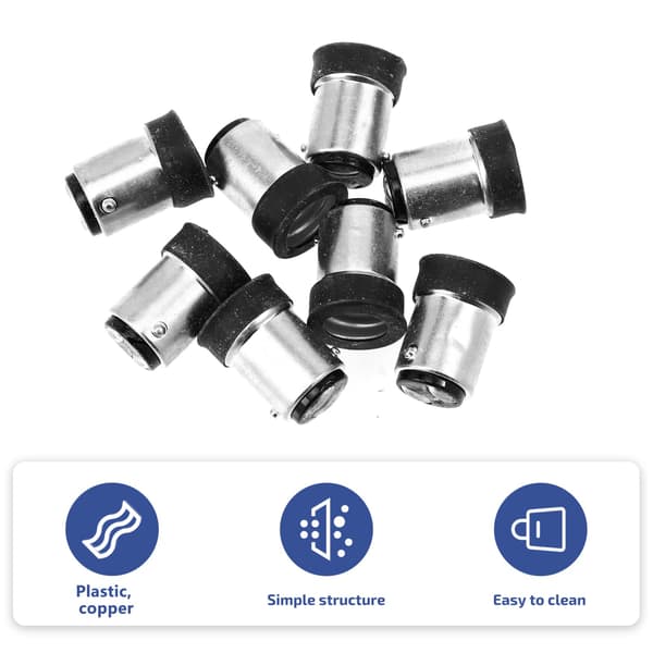 B15 til E14 Adapter Pære Base Konverter 8 stk. Pære Adapter Medium Base Lysfatning Lampe Konverter