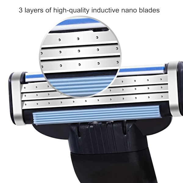 Manuel Shaver, Professionel Skægrazor med 12 stk. Razor Blades