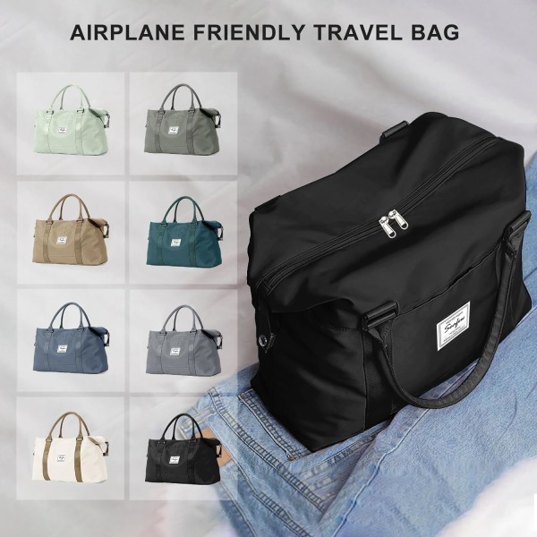 Kabinväskor Undersätes Carry On Bag, Travel Duffle Bag Kabinväska undersätet Handbagage Holdall Väska för kvinnor Övernattning Weekendväskor Sjukhusväska