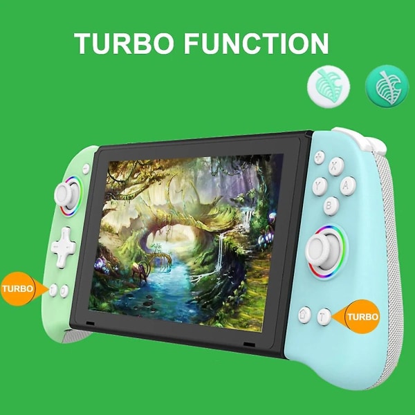 Trådløs (l/r) Joypad-kontroller for Nintendo Switch / Oled Gamepad Joysticks Con med tilpasset utgave Crossing